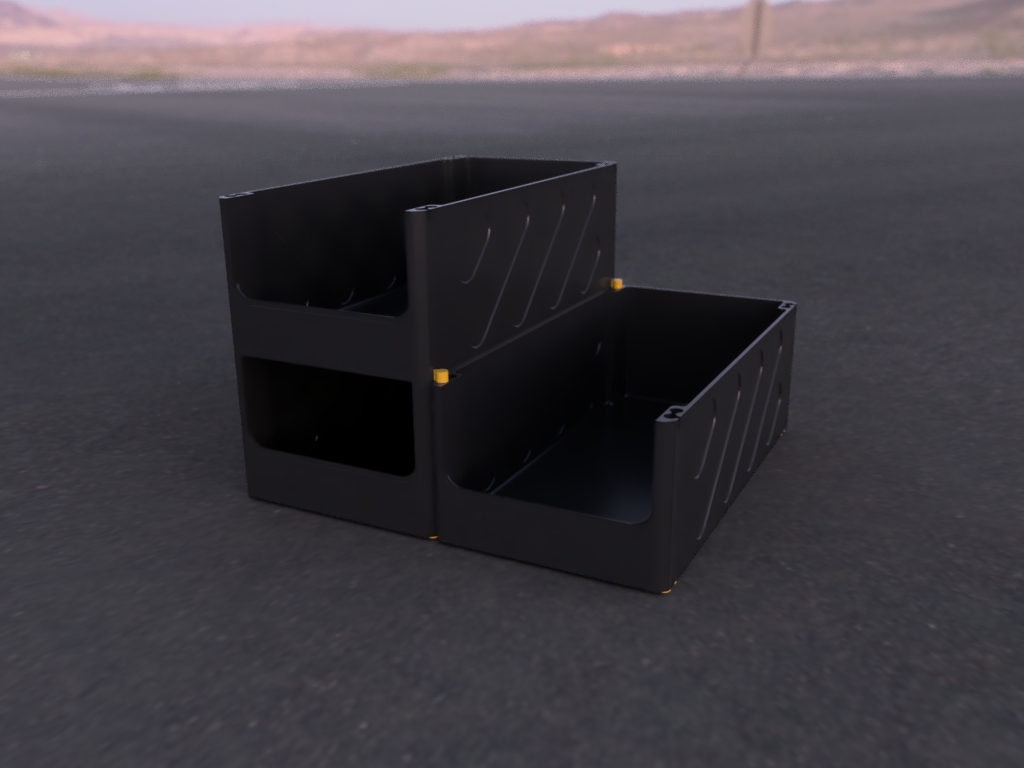 Contenitore da banco impilabile - Infinite stackable table container