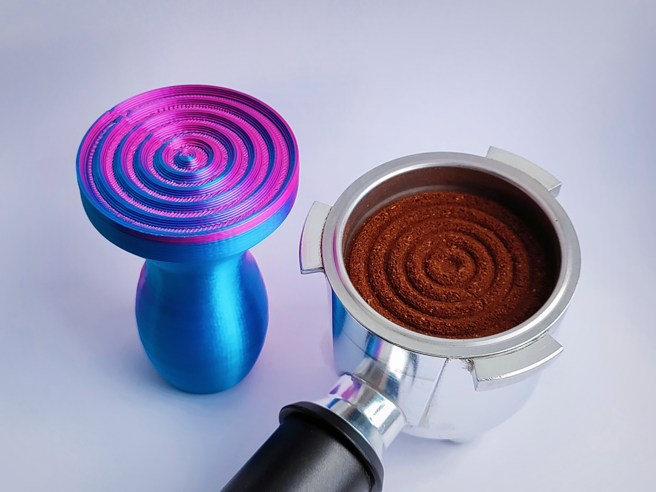 Wave Coffee Tamper Gift idea by Tmpx64 Download free STL model
