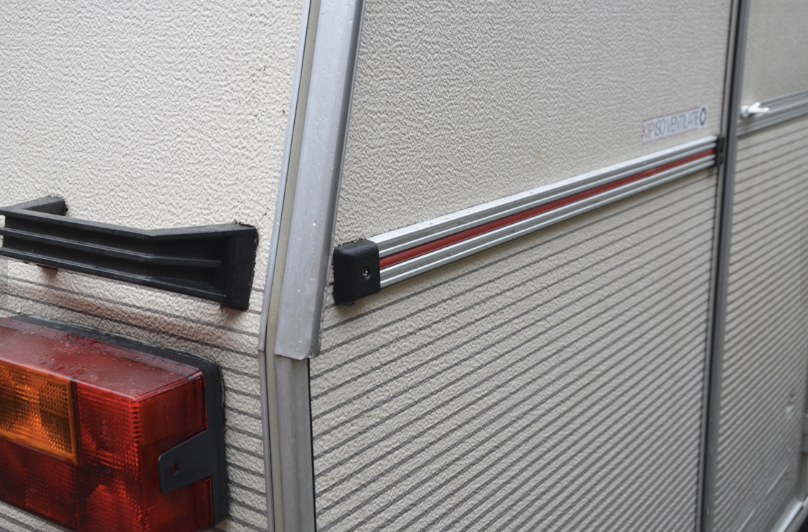 Universal Caravan Camper Aluminium Rail End Cap