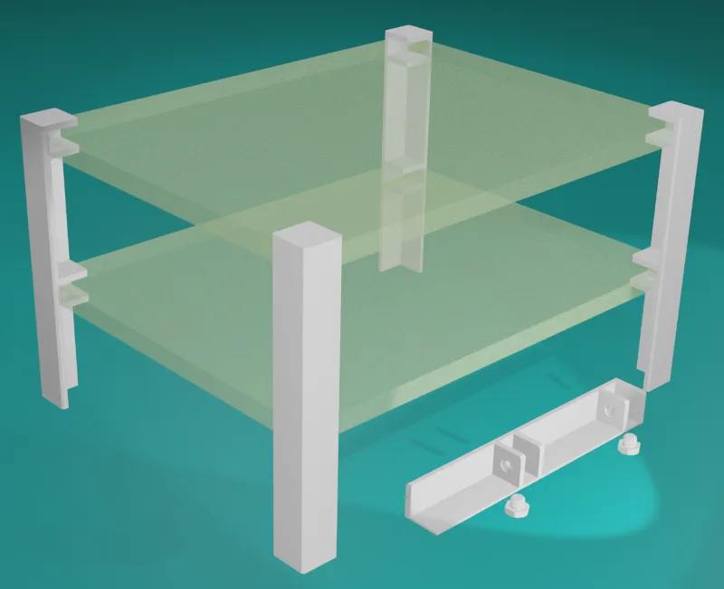 Rack Shelf Model 1 by by wmontoza | Download free STL model ...