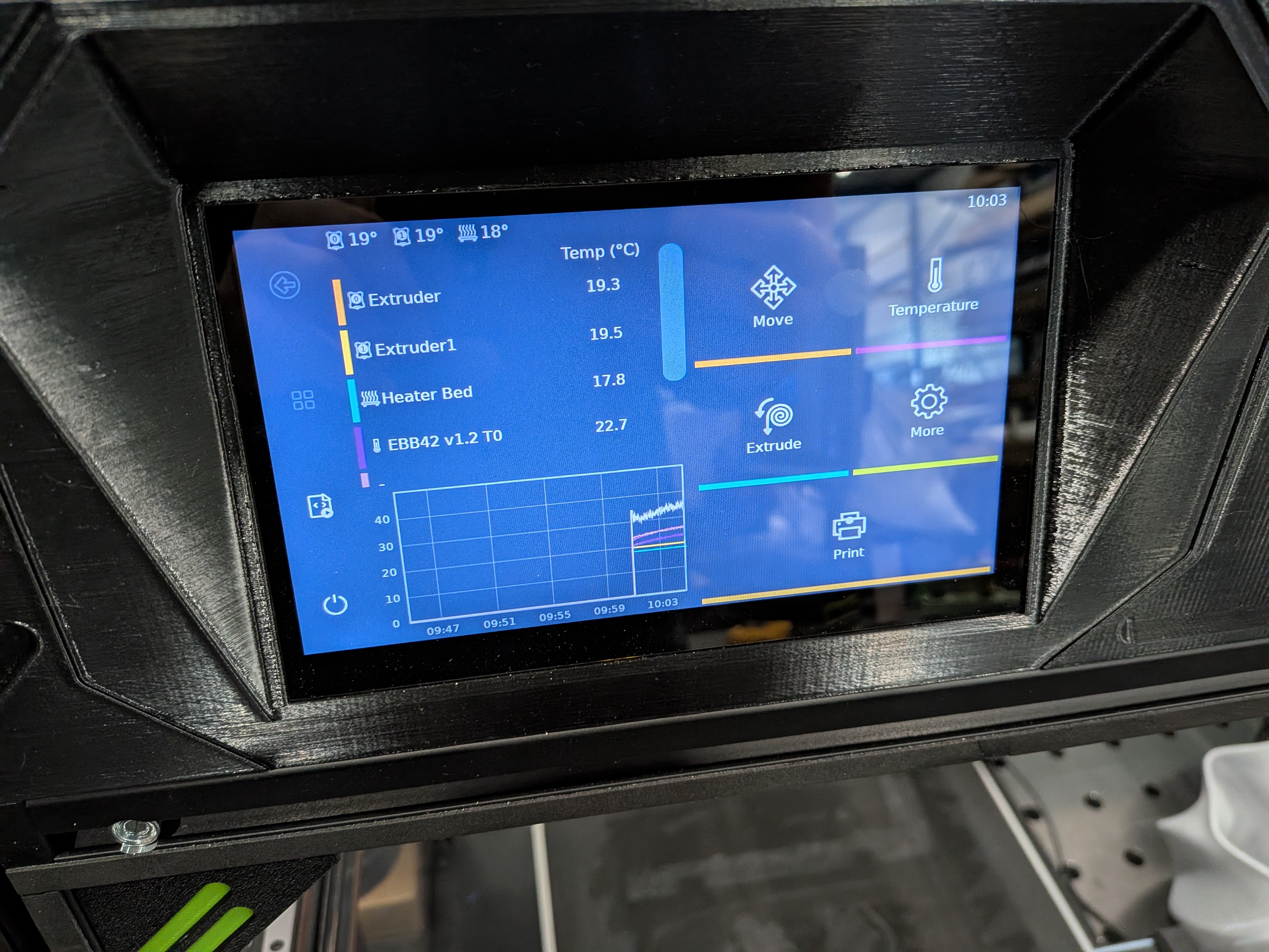 RatRig V Core 4 Top Extension Pi TFT70 Frame
