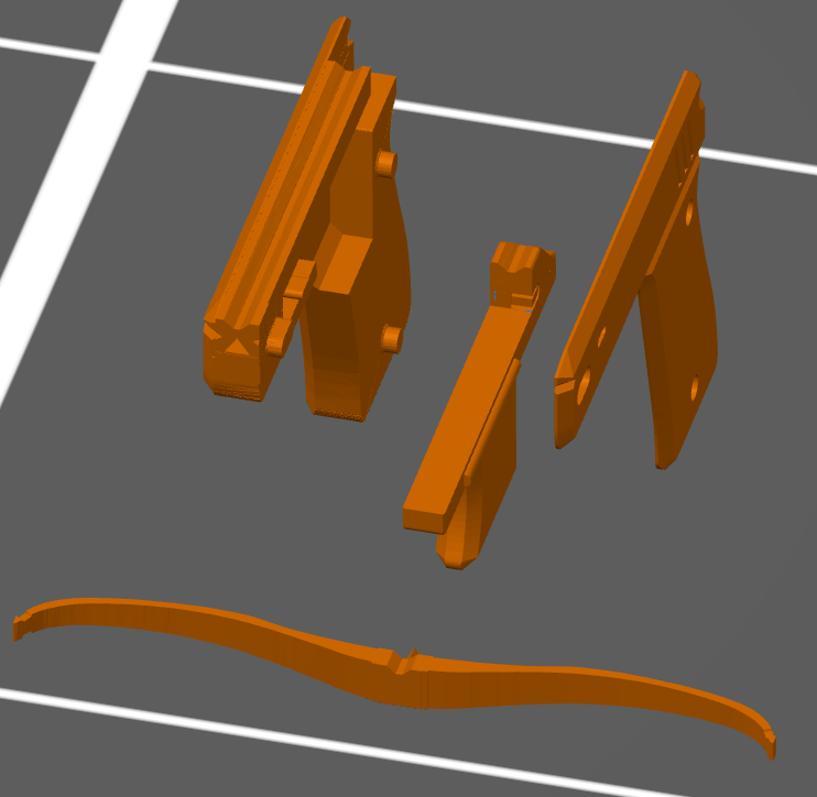 Enhanced Mini Crossbow & Rubber Band Pistol (ONLY 4 parts)