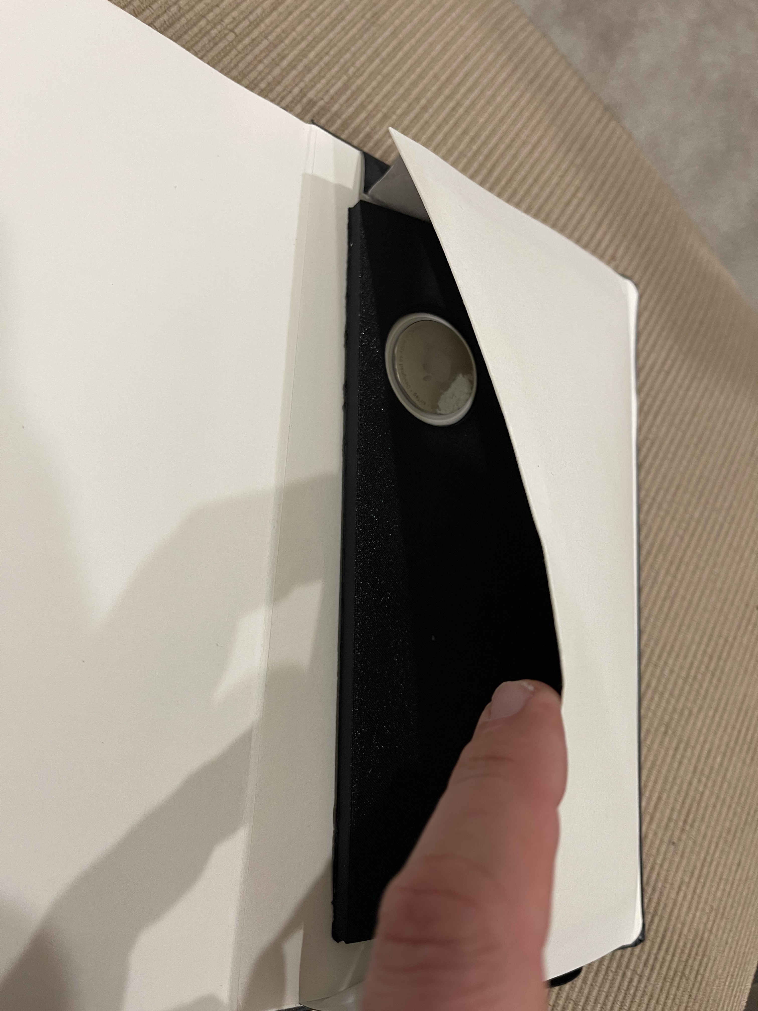 Moleskine Notebook AirTag Holder