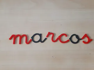 Extruded letters for children