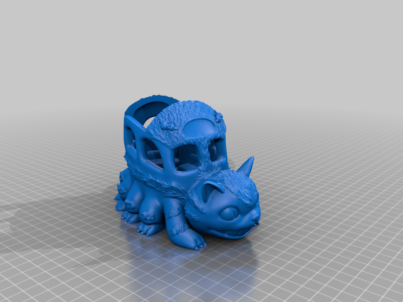 Catbus, hollowed and spouted