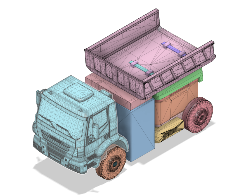 Servo Powered Dump Truck | Otto - Inventor Kit 3D model