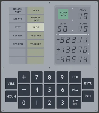 DSKY - Apollo 11 On Board Computer