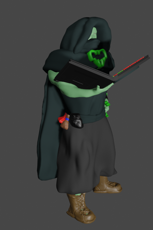 Miniatura 3 do modelo 3D Warlock human figure