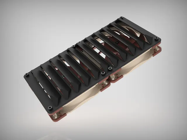 240mm Angular Louvre Fan Grill
