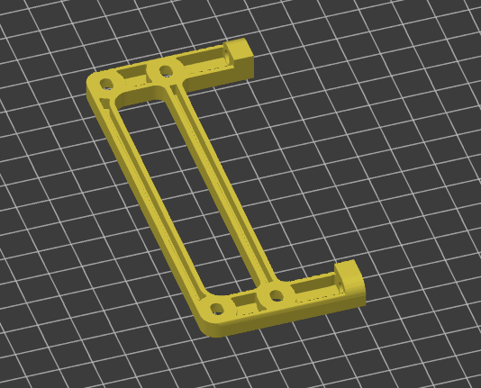 Increased airflow remix of double HDD mount for 120mm fan holes