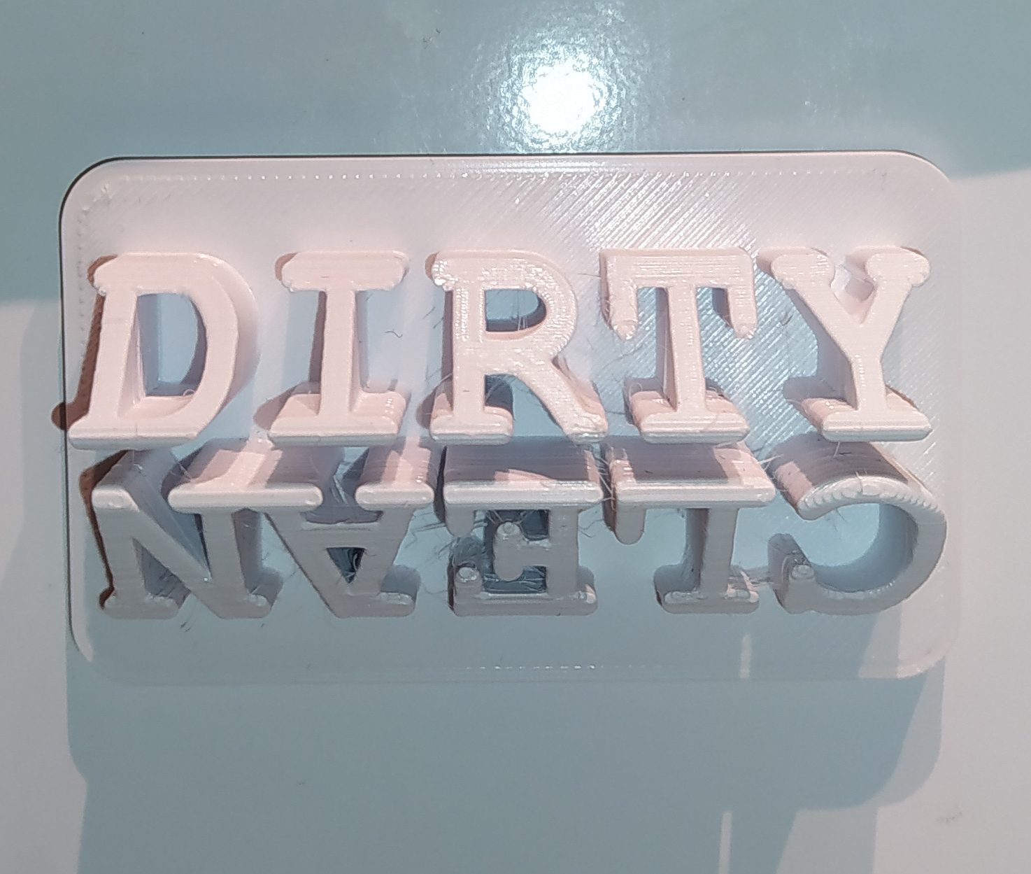 Dishwasher Clean / Dirty sign (inc parts), 45°, multi-colour by ...