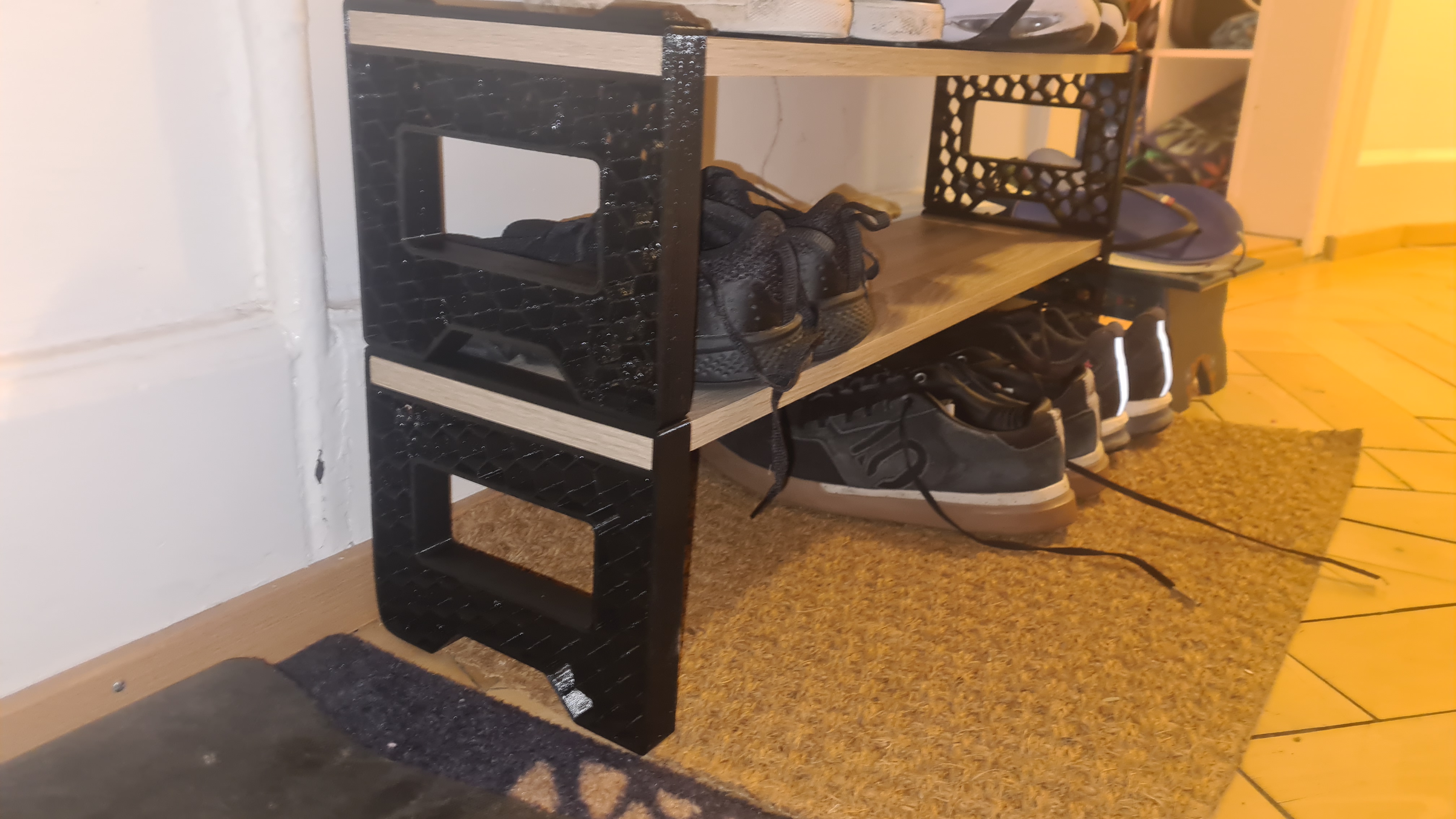 Stackable Shoe Rack metric board 3D model thumbnail