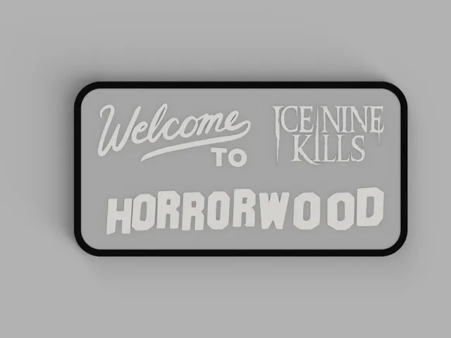 Ice Nine Kills Welcome to Horrorwood Sign