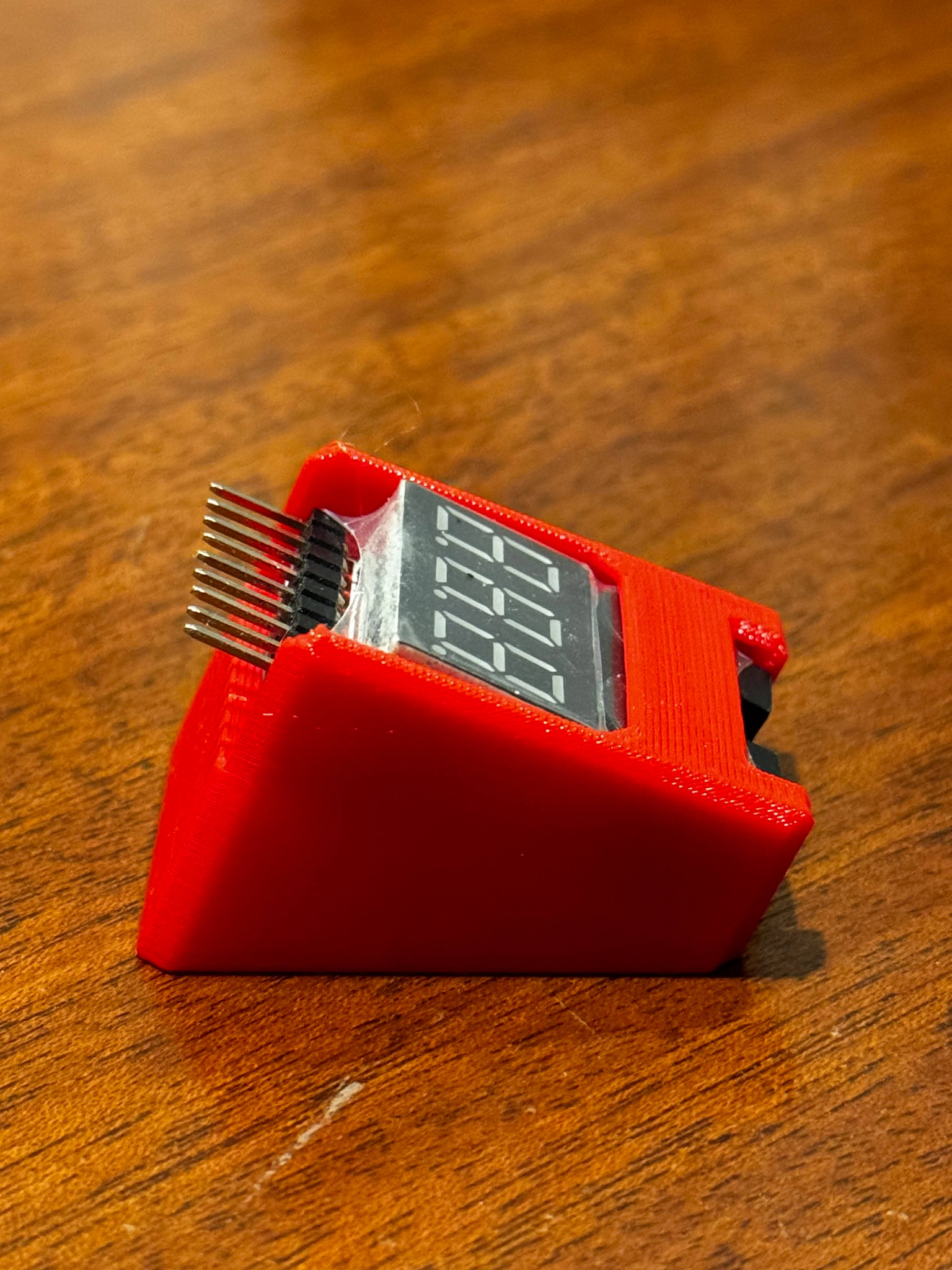 Lipo Battery Voltage Tester / Voltage Buzzer Angle block / Caddy / Lipo Alarm — miniatura 3