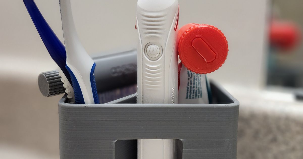 Toothbrush Holder V2 by gamebae Download free STL model