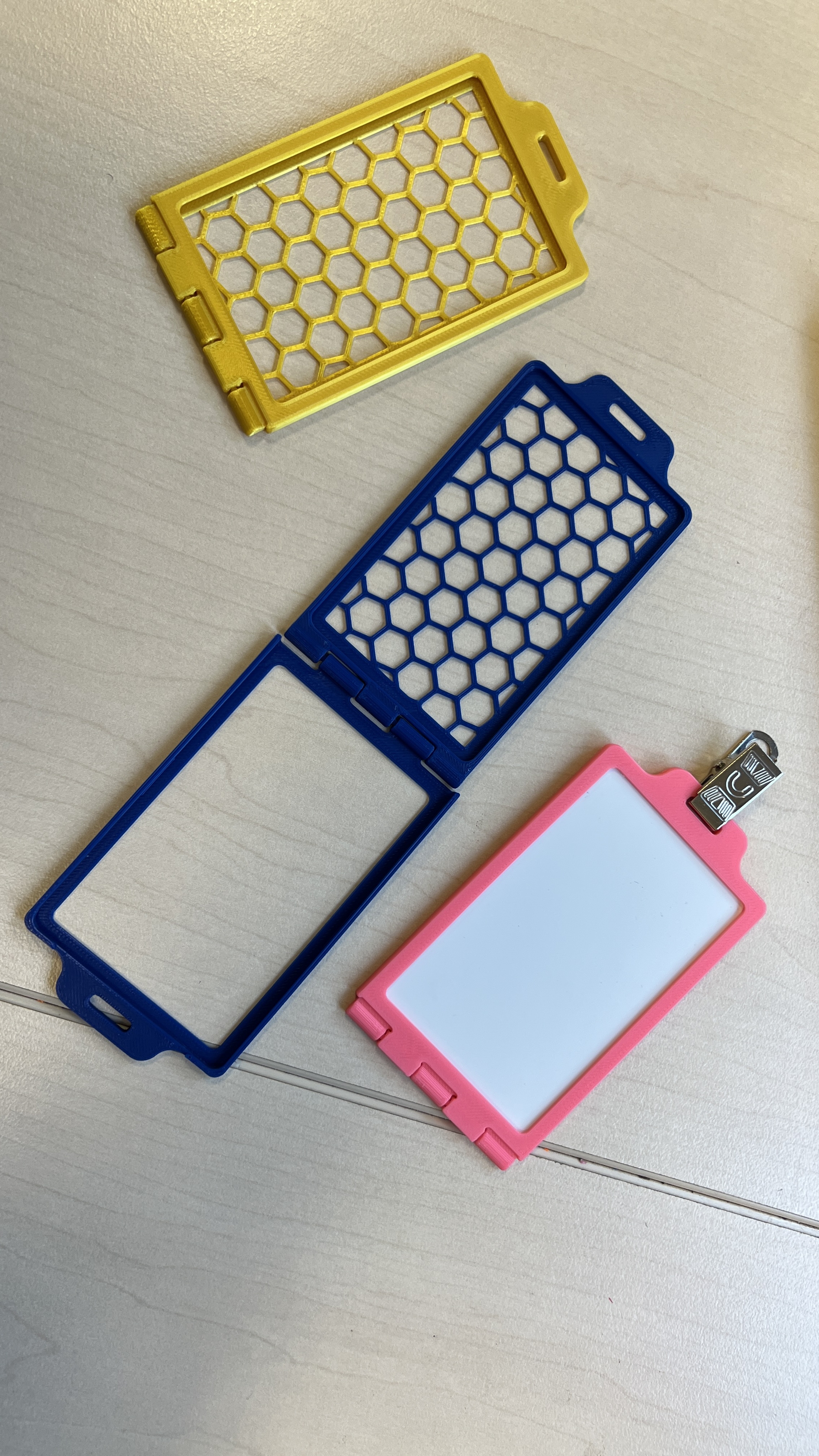 ID / security pass card holder - print in place - NEW VERSIONS ADDED