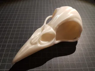 STL file Cane topper and ferrule raven skull (Kaz Brekker book cosplay)  🦯・3D printer model to download・Cults