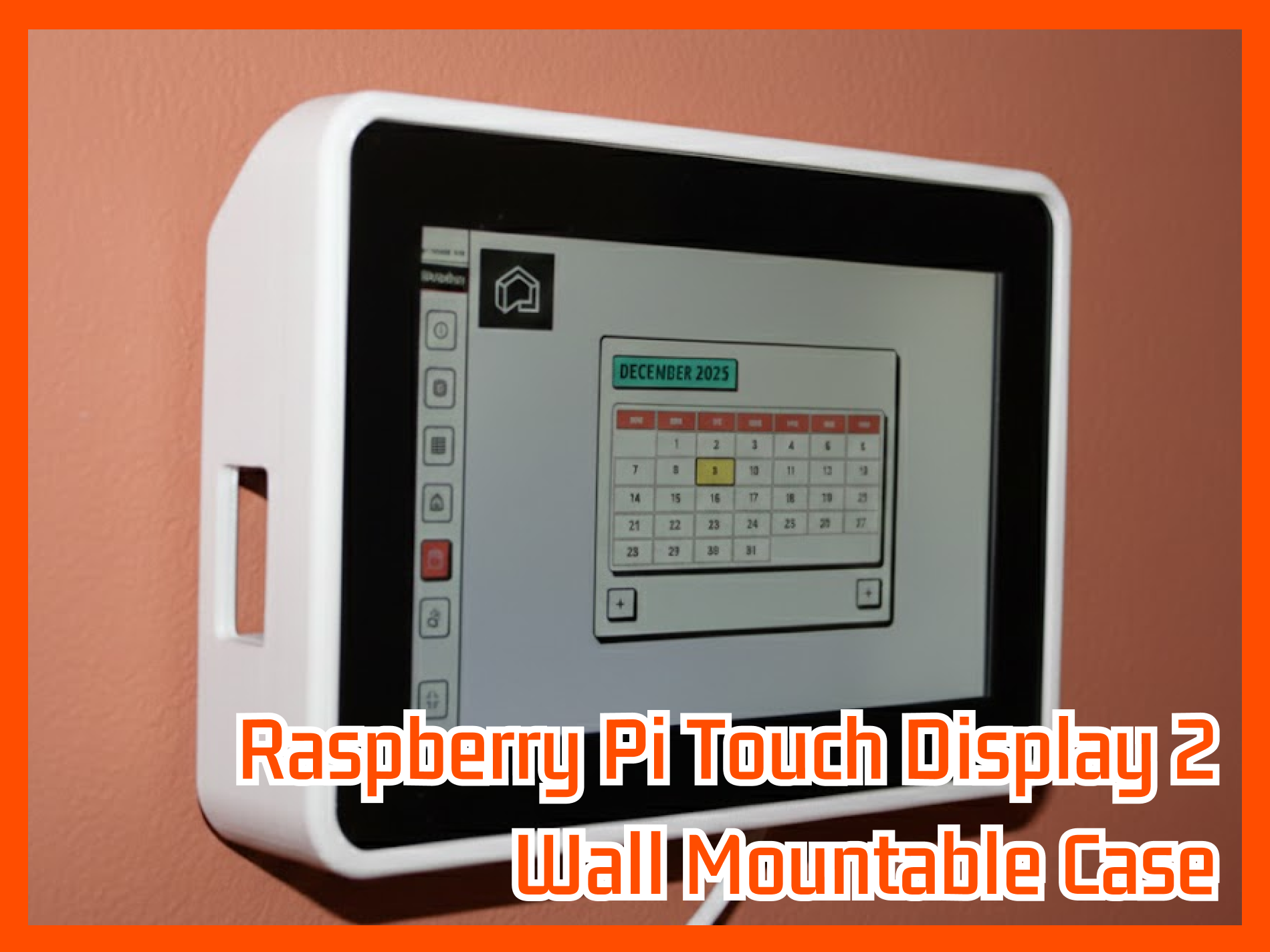 Raspberry Pi Touch Display 2 (7") case for Raspberry Pi 5