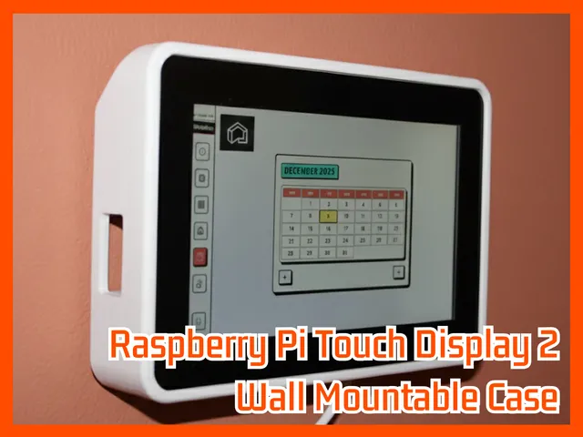 Raspberry Pi Touch Display 2 (7") case for Raspberry Pi 5