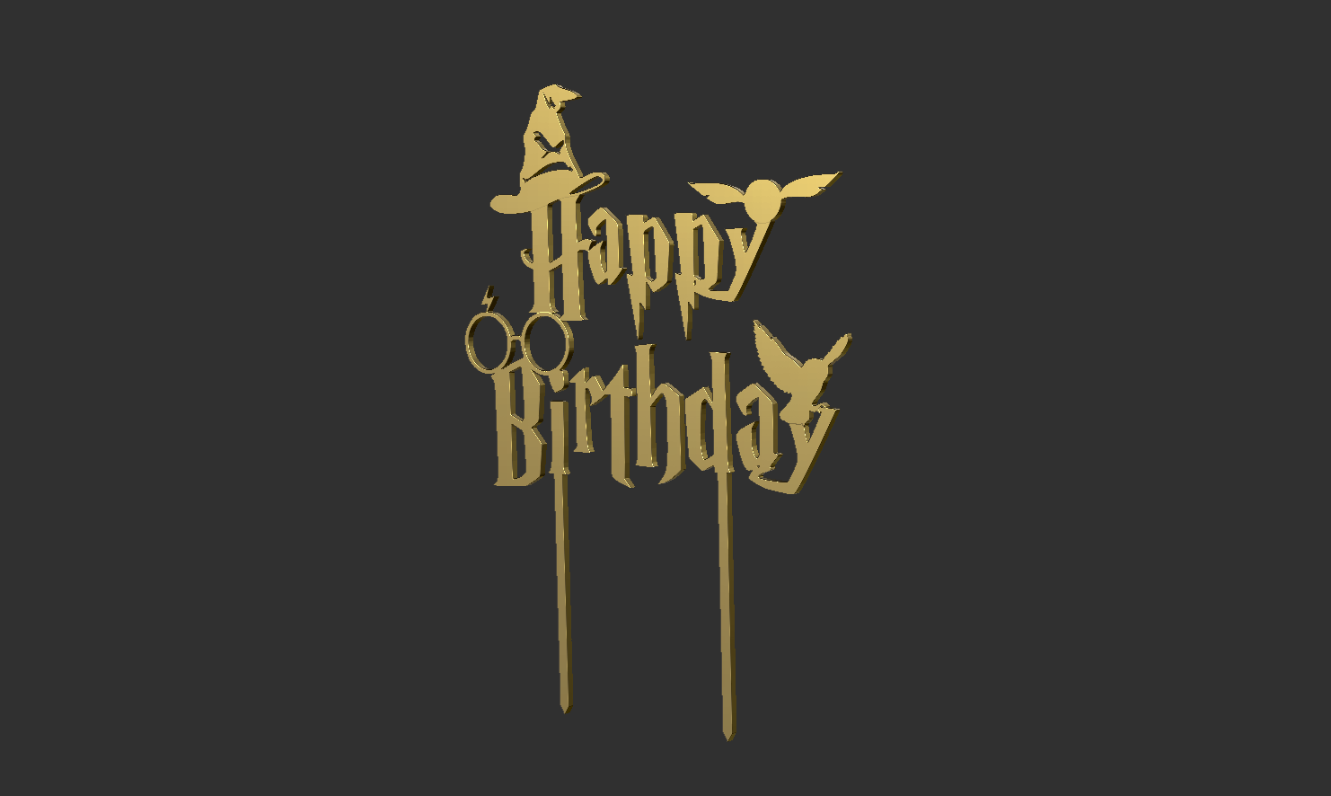 Harry Potter cake topper