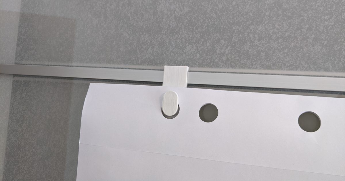 Flip Chart hook for IKEA Pax slide doors by bertwest Download free