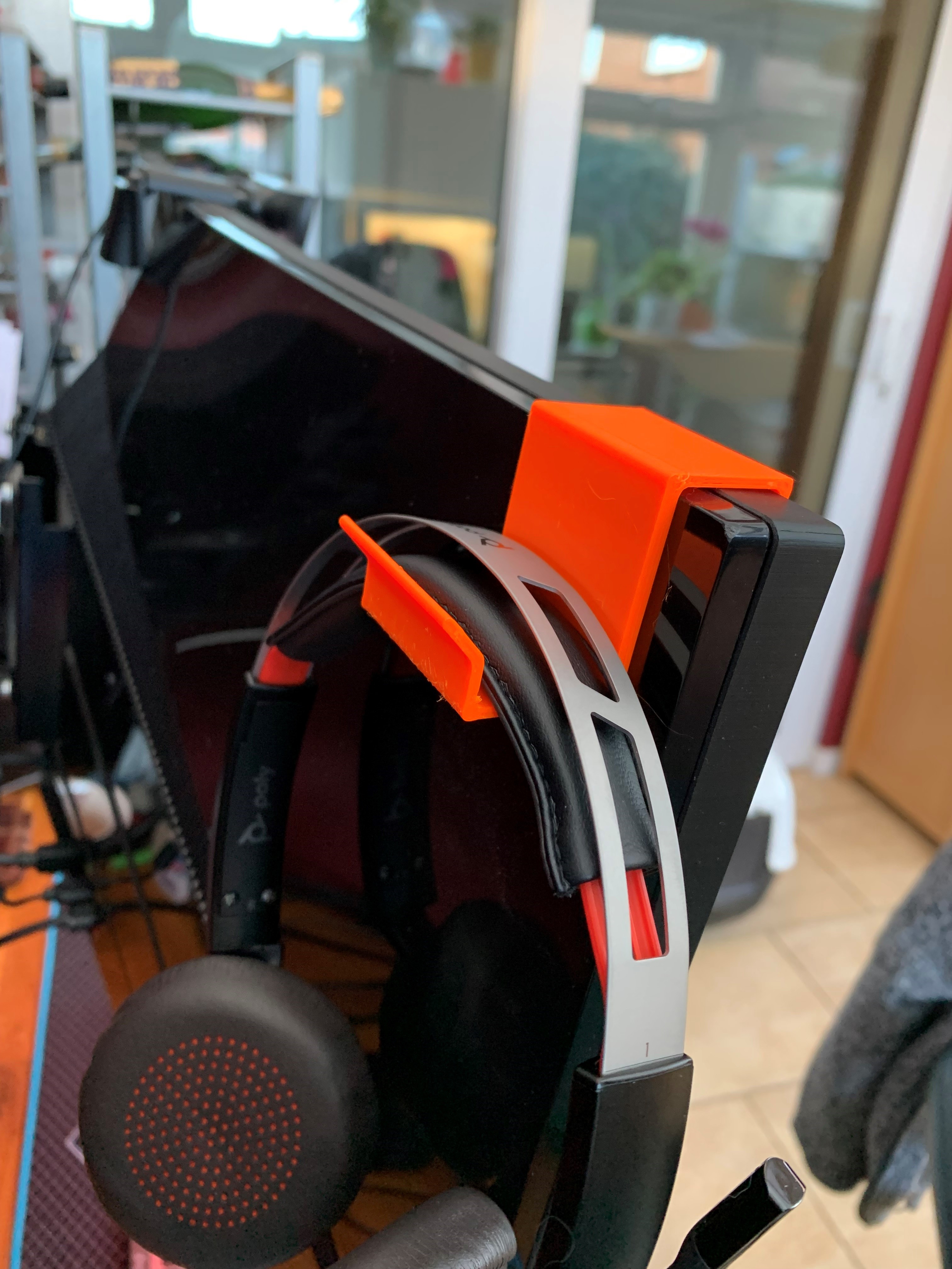 Simple Monitor Headset Hook by MartinRowan Download free STL model