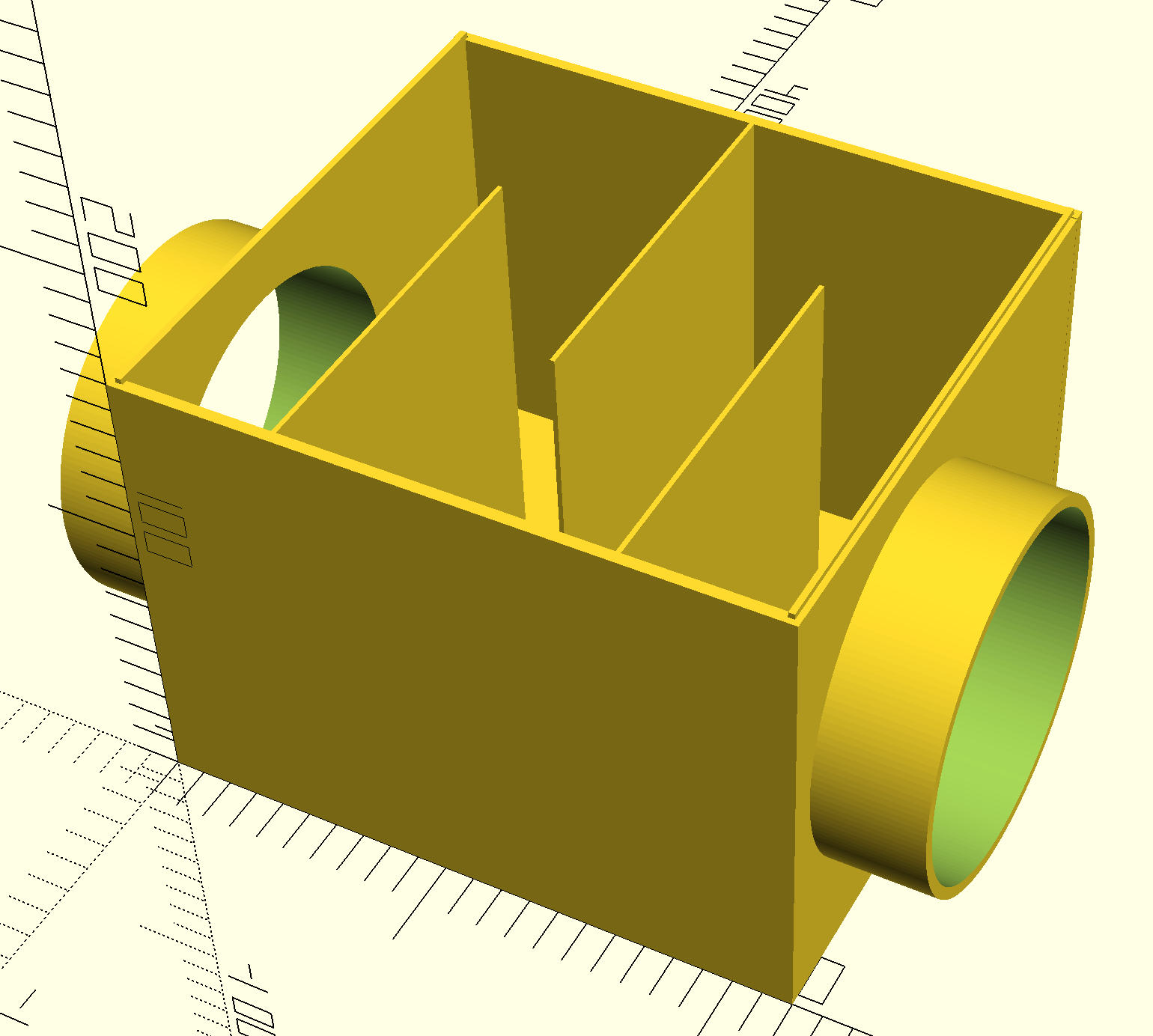 Noise filter for 125mm air vent pipes