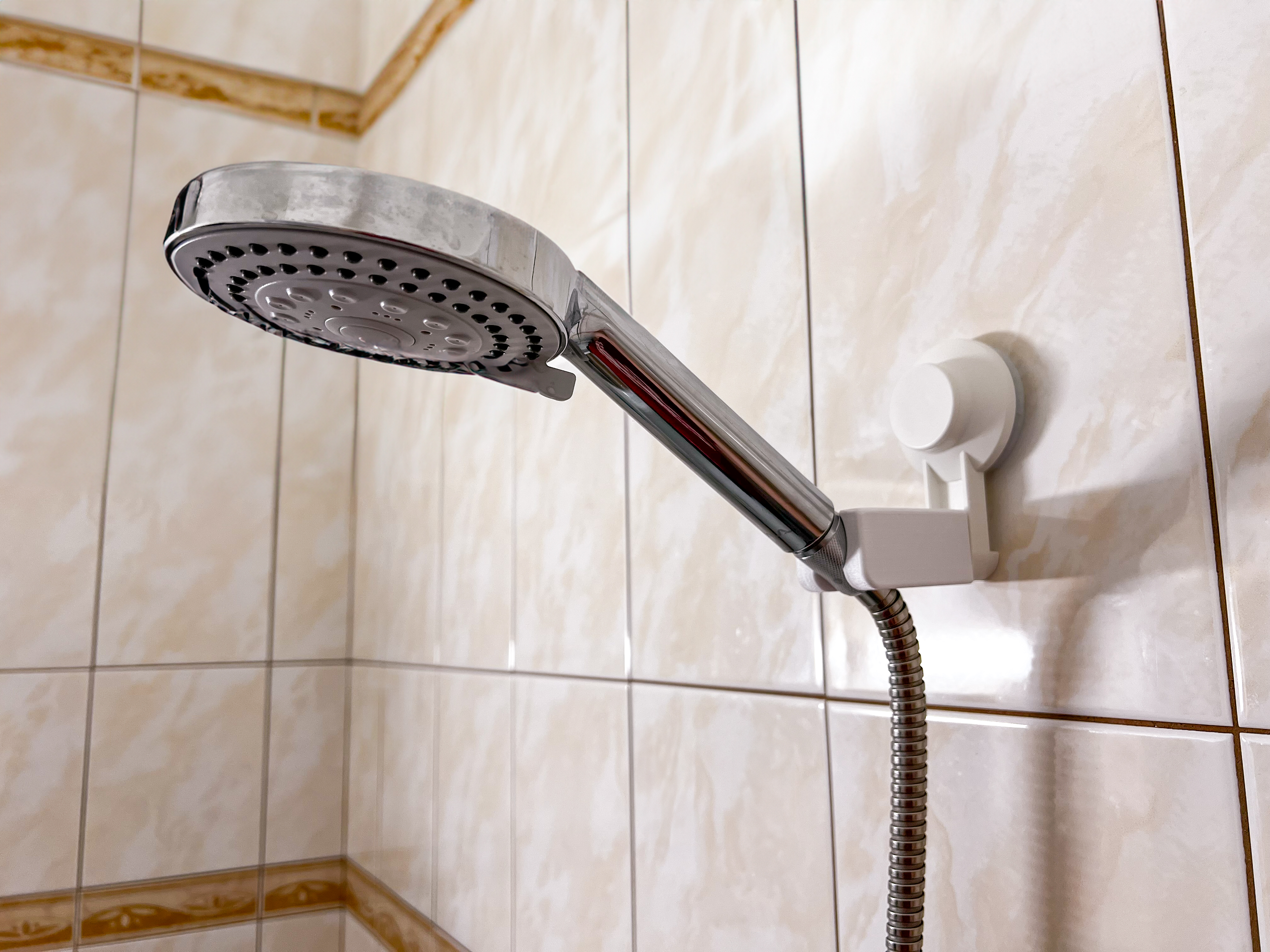 Straight shower holder for IKEA Tisken