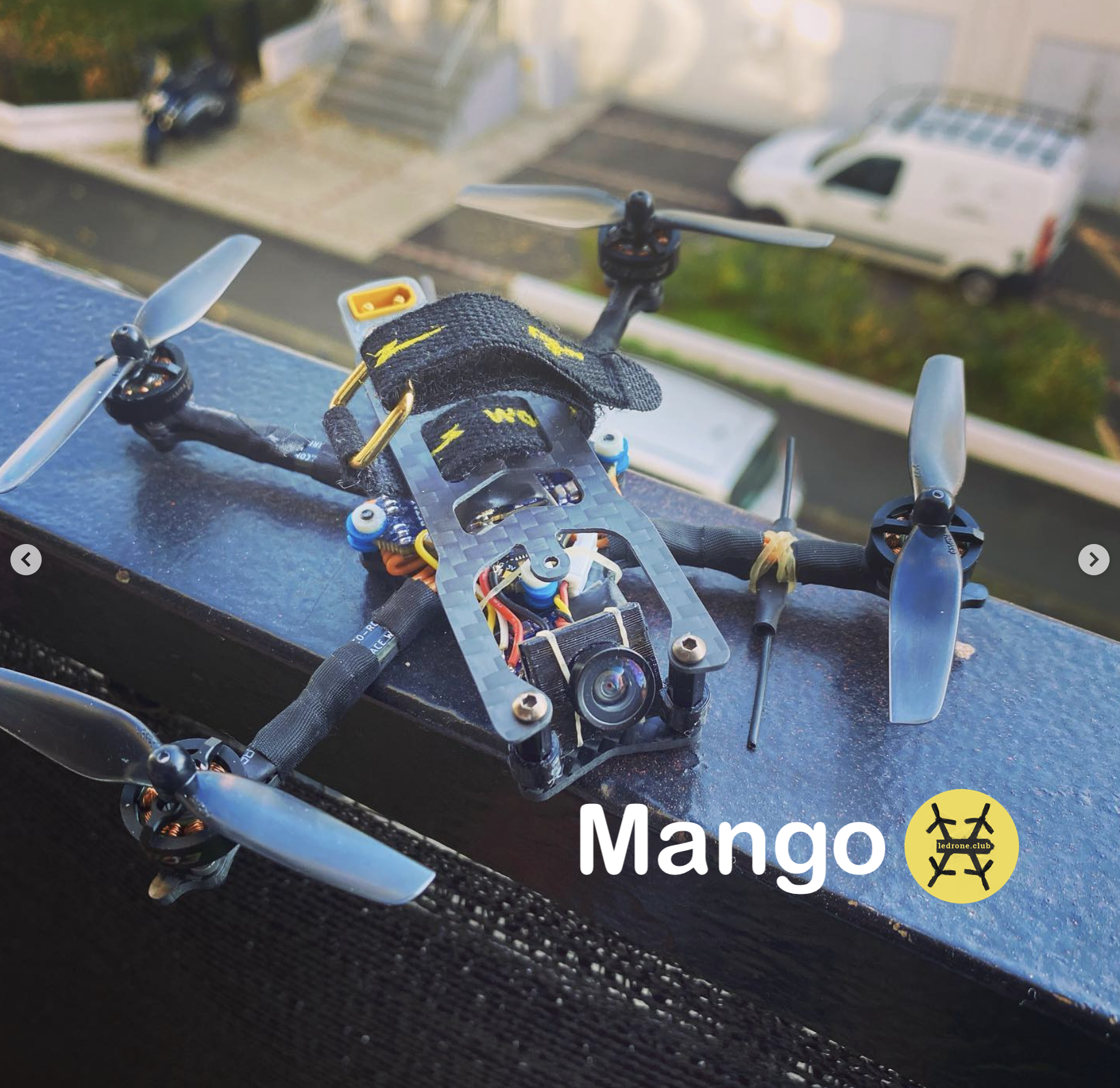 Mango : 2" & 2.5" Ultralight FPV Quadcopter Frame