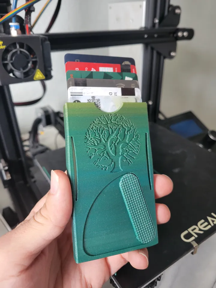 Cascade Card Wallet - Remix - 6 card - Tree + Mountain design by ...