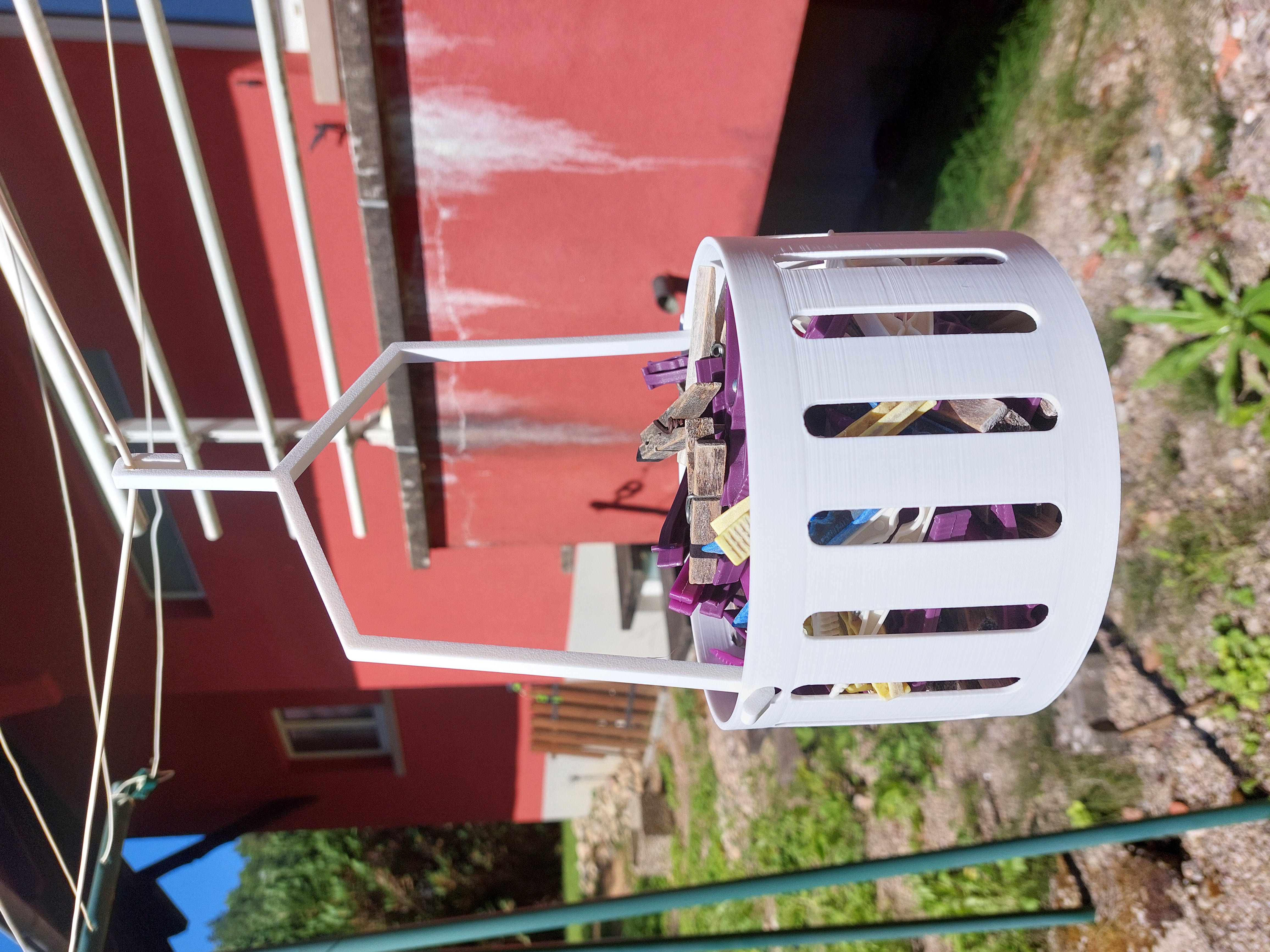 Clothespin basket