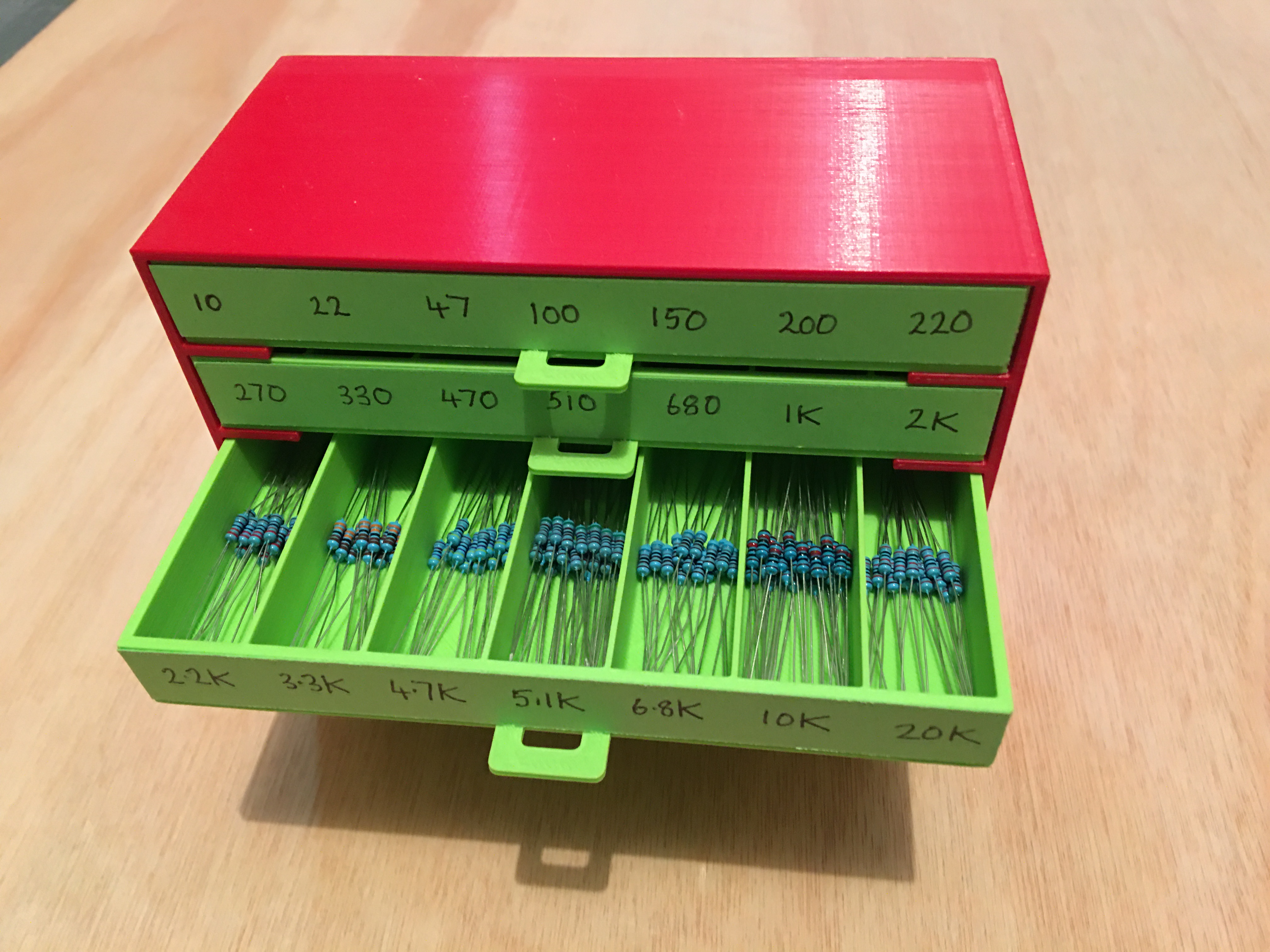 Resistor Storage Drawers