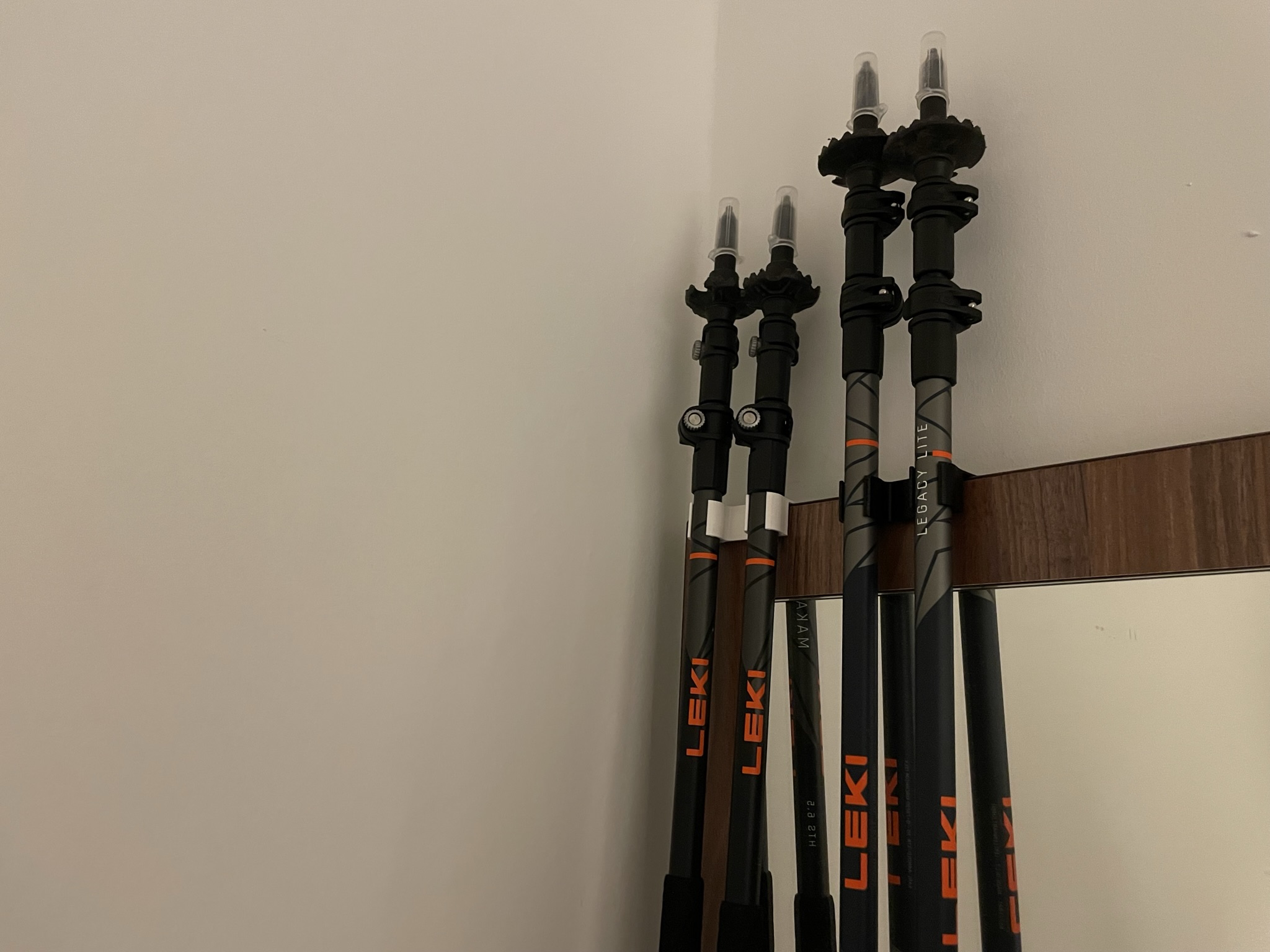 LEKI hiking stick door holder / mount collection