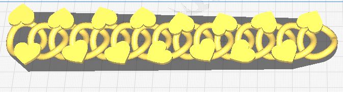 Miniatura 2 do modelo 3D Heart Bracelet