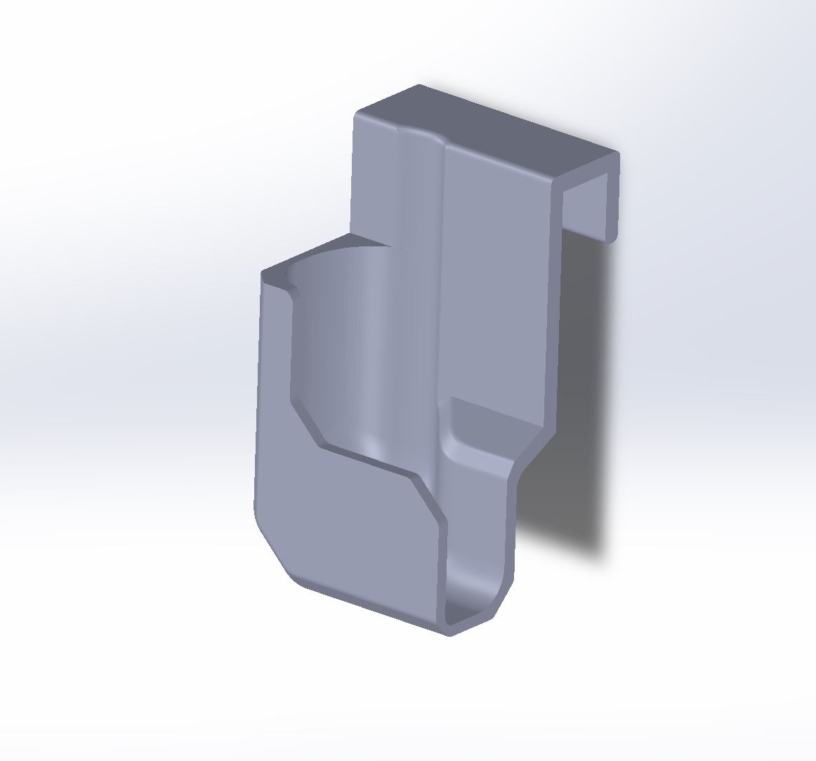 Steam Deck Holder Ledge Mount 3D model thumbnail