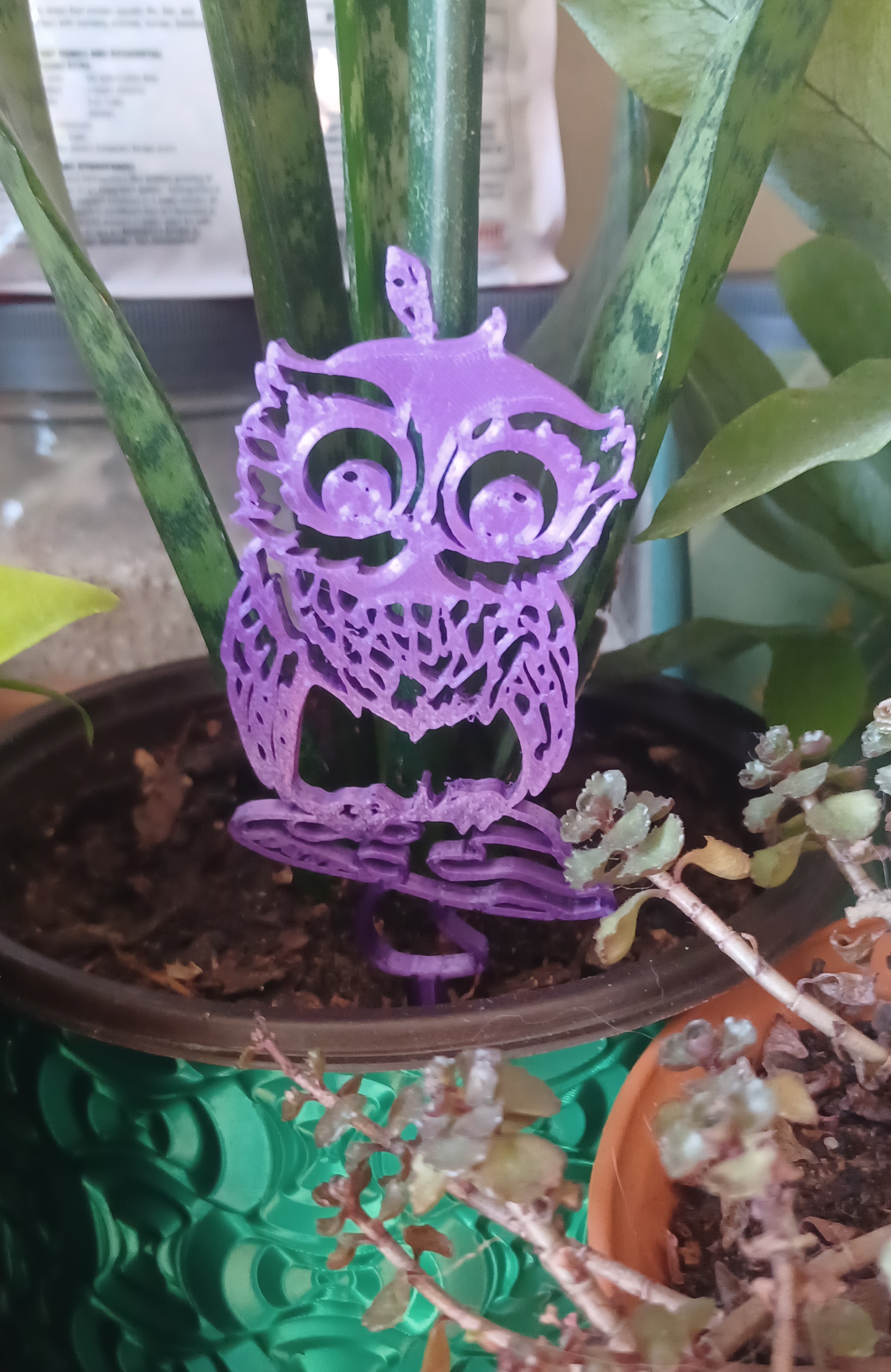 Owl & Mushroom Planter Decoration