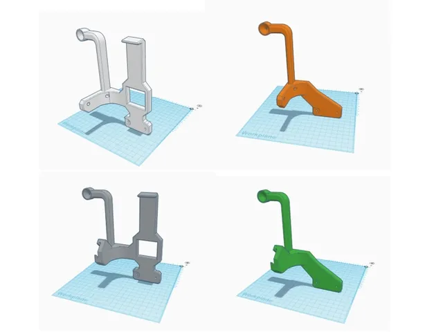 Side Spool Holder with Filament Guide (Remix of BastR)