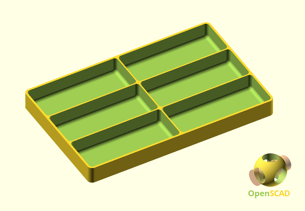 Parametric tray