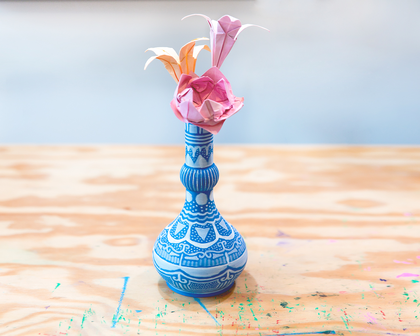 Persian inspired flower vase