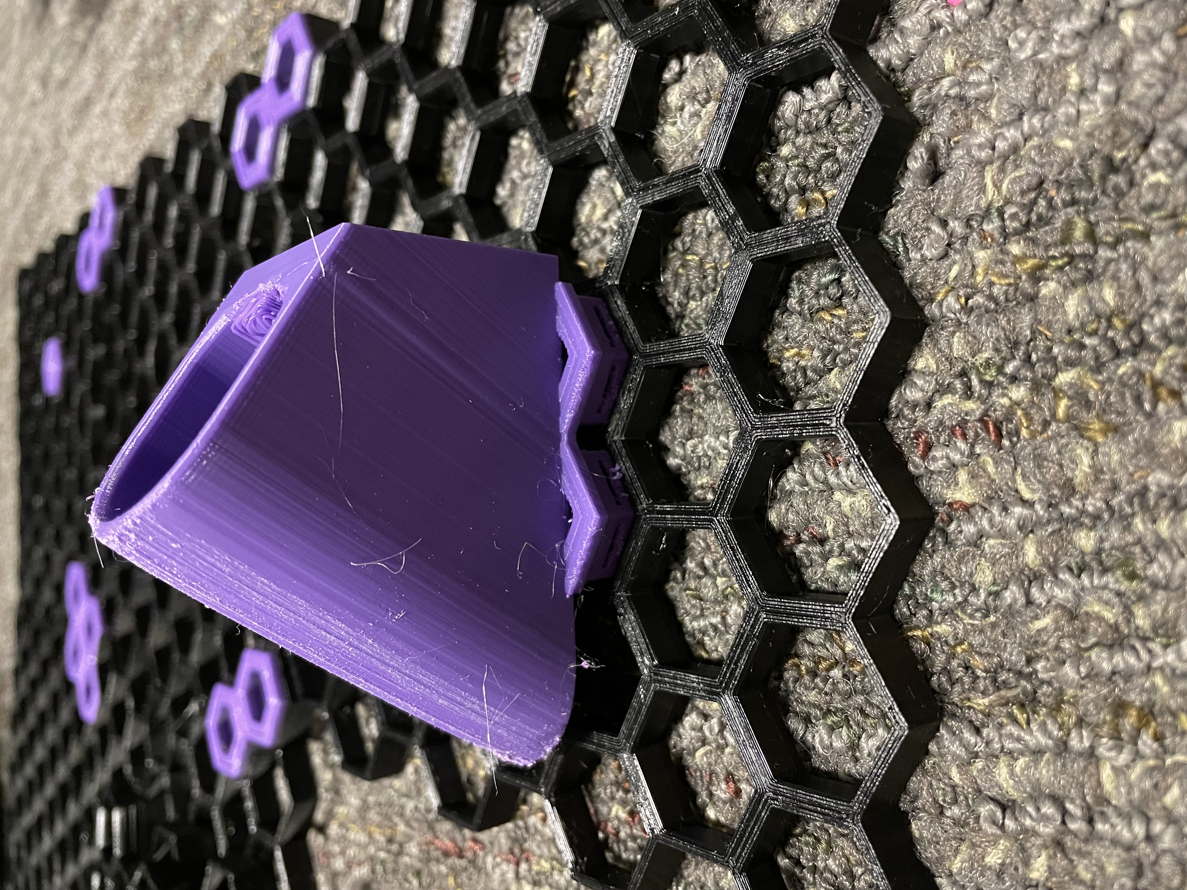 Honeycomb storage wall - ryobi holder
