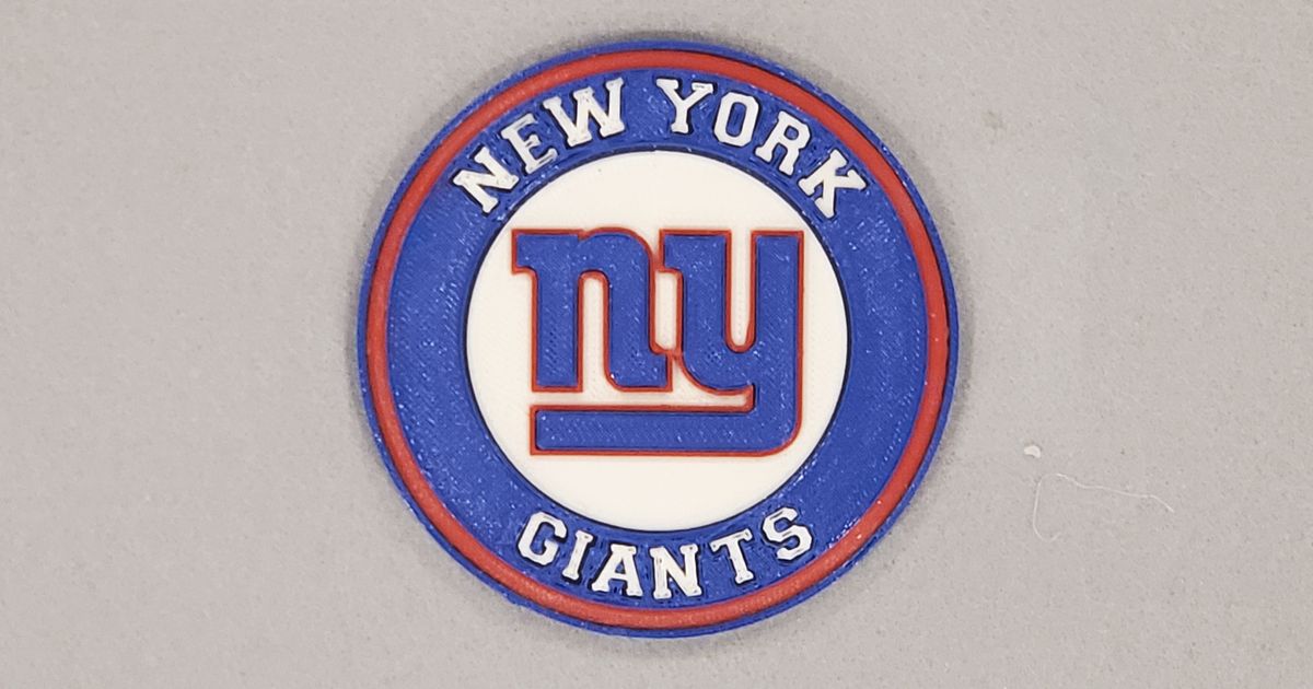 New York Giants Coaster by MajerDave | Download free STL model ...