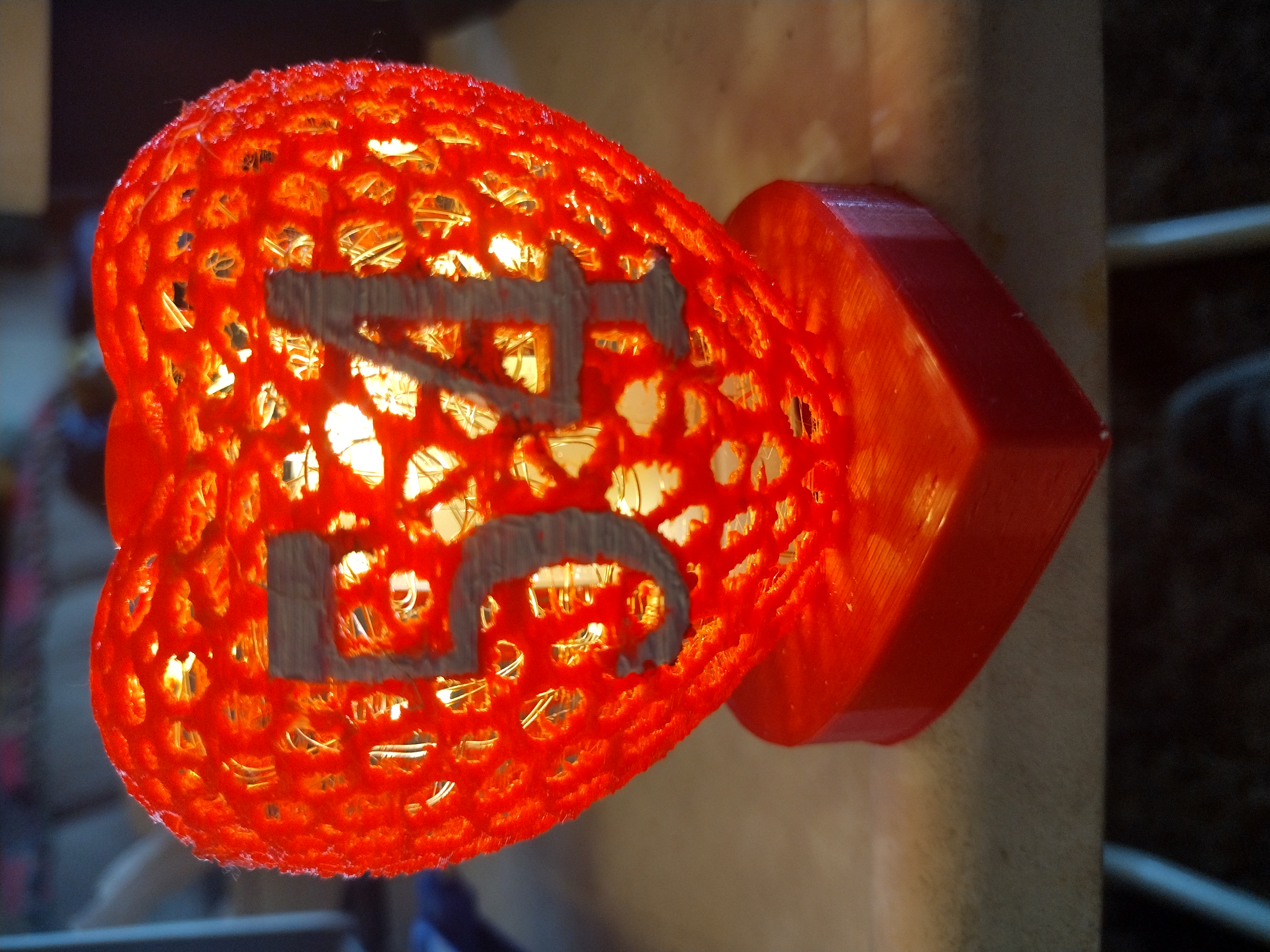 Lighted Lace Valentine 54th Anniversary Heart
