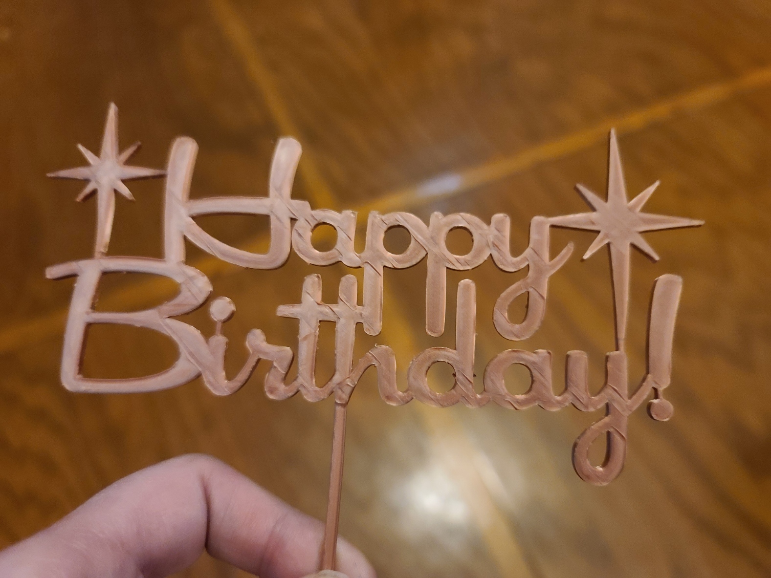 MCM Happy Birthday Cake Topper