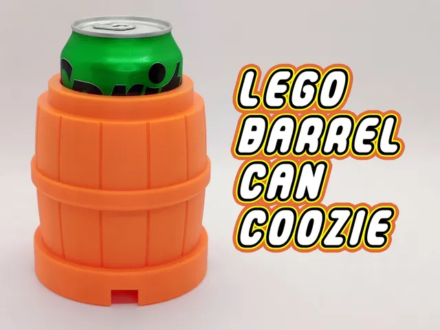 LEGO Barrel Can Coozie