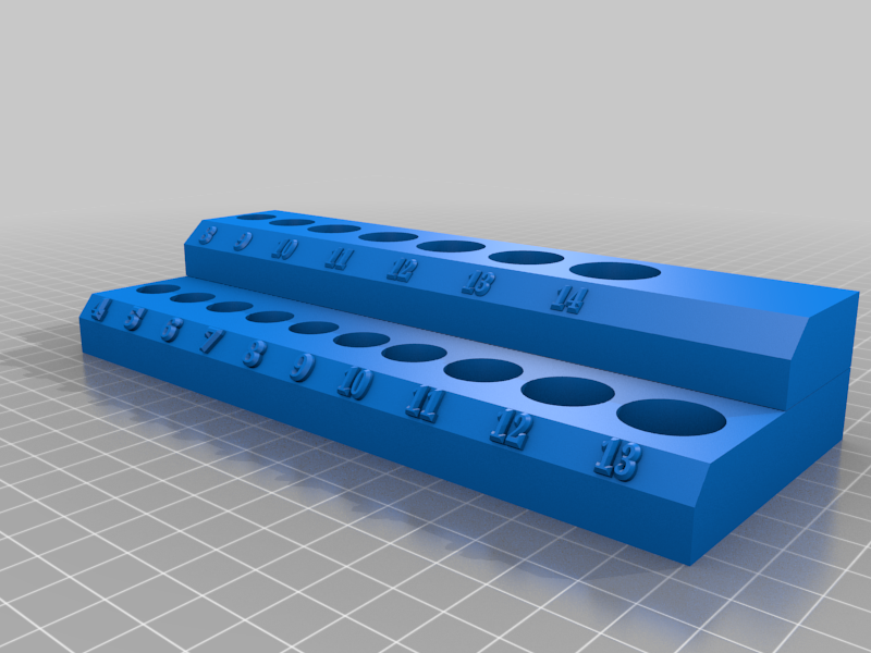 socket organizer 1/4" drive