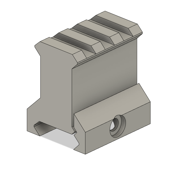 RIS/Picatinny Riser M5 (airsoft, gel blaster)
