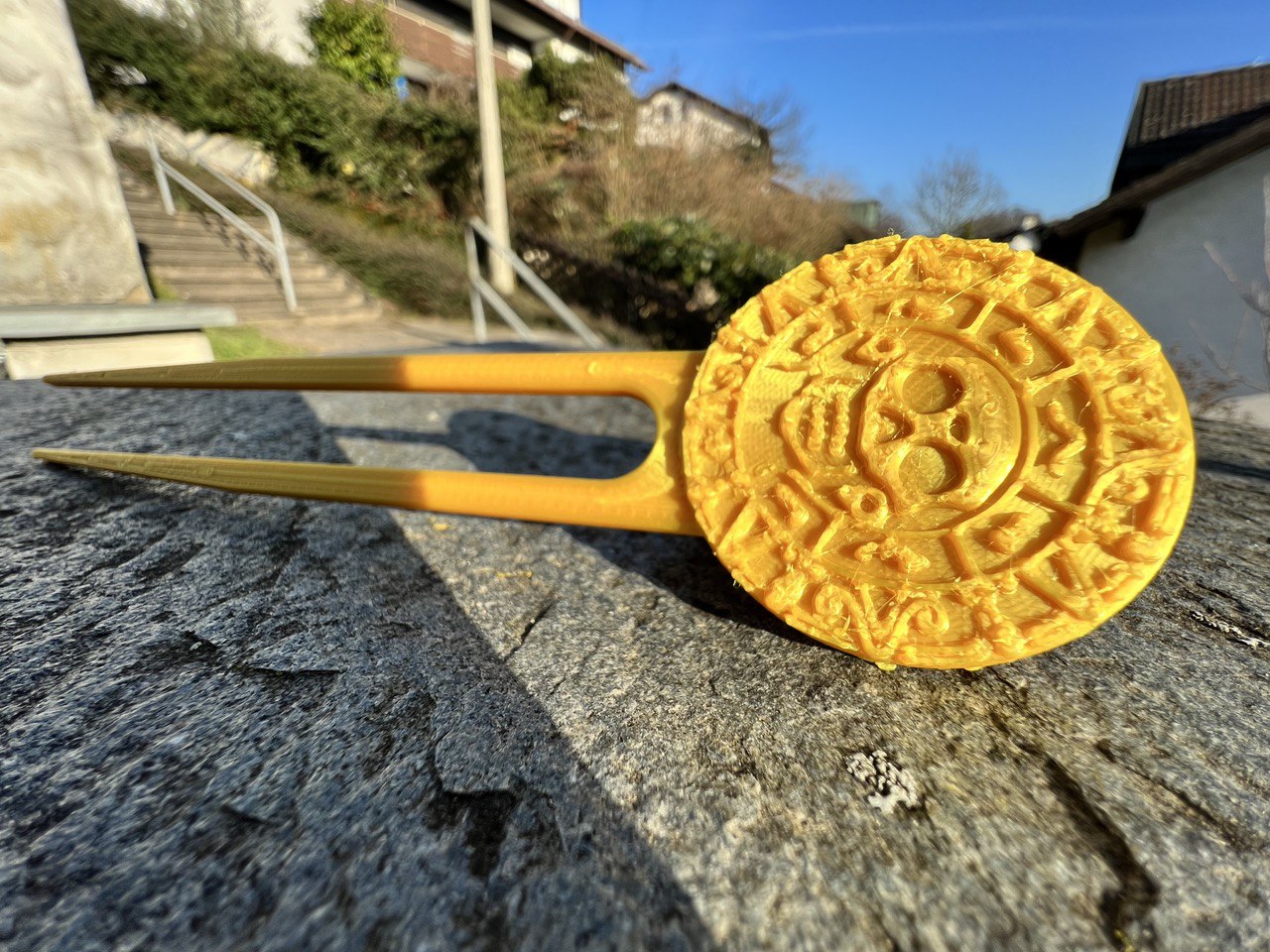 cursed pirate coin hair stick