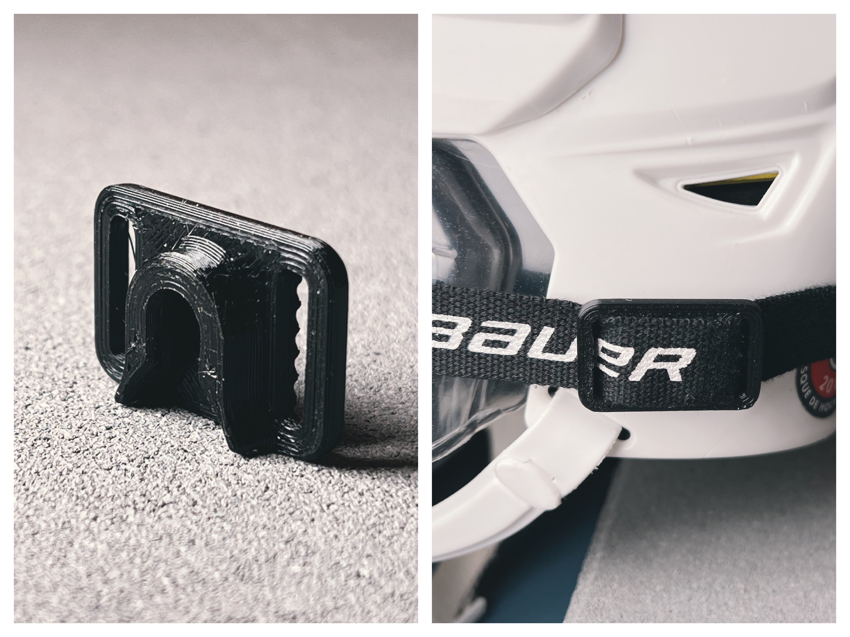 Strap clip for Bauer Helmet by Nordheim Download free STL model