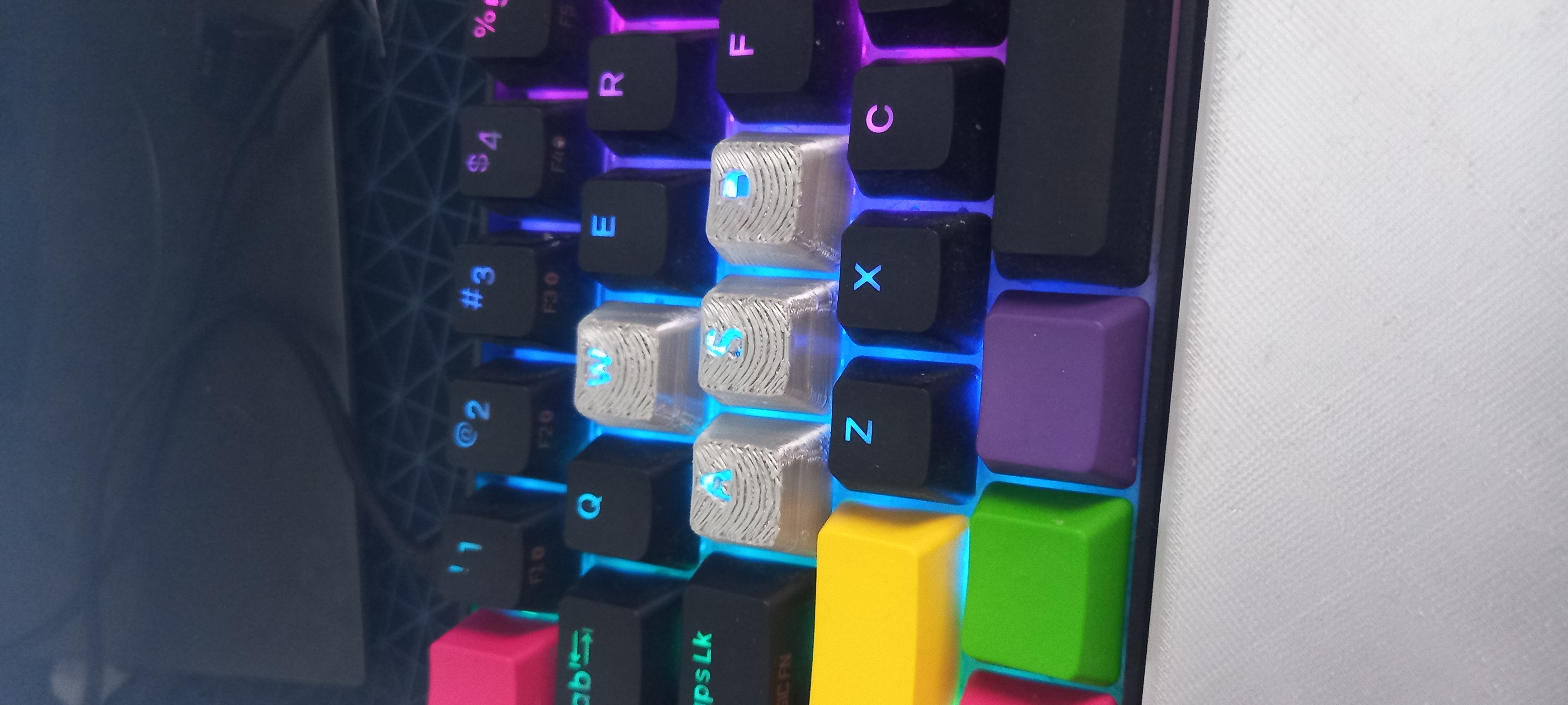 Cherry MX keycaps WASD