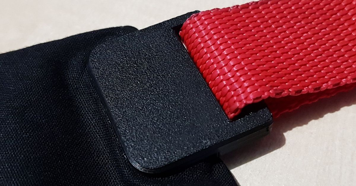 Strap pad for fabric glueon with counter plate by HD_Creator